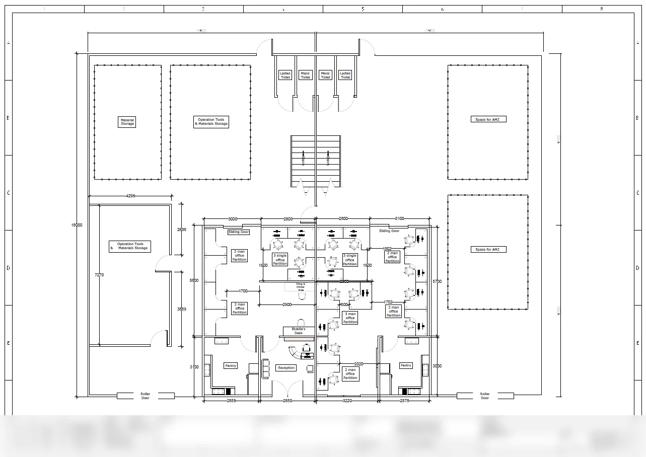 Warehouse Architectural Layout Drafting project preview